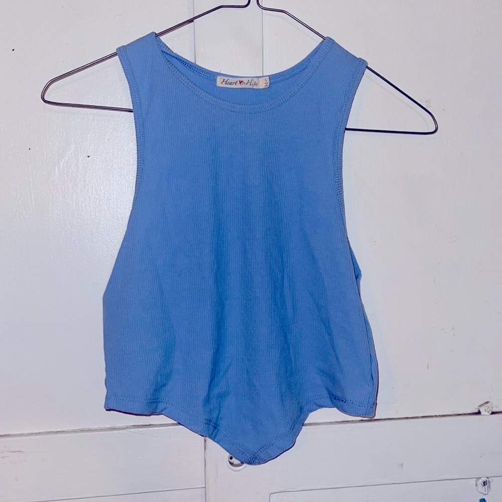 triangular crop top